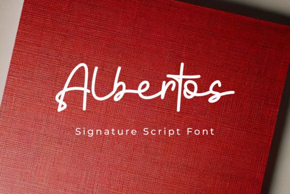 Albertos: A Signature Script Font for Elegant Branding