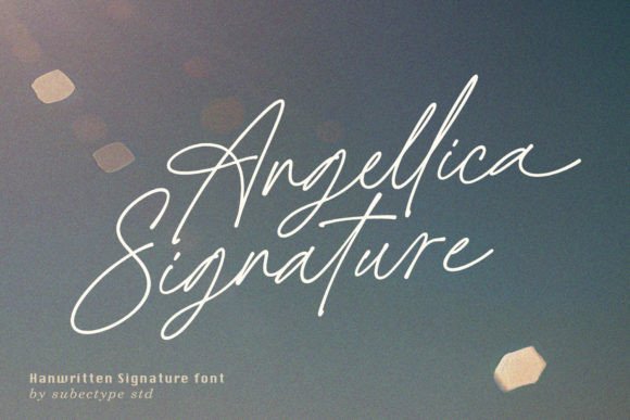 Angellica Signature: The Font for a Chic Handwritten Logo