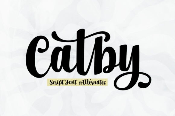 Catby: An Elegant Script Font for Crafters and Makers