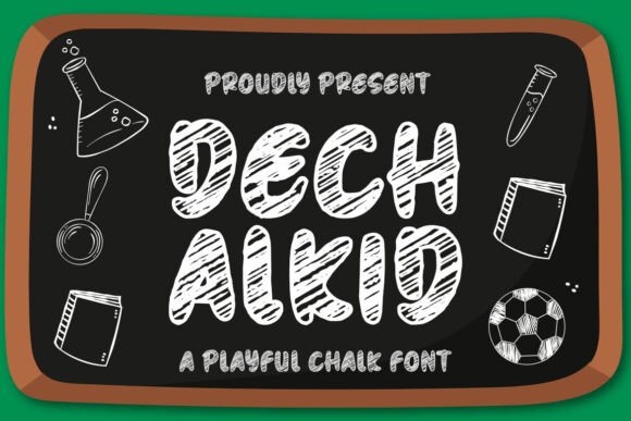 Dechalkid: A Playful Chalk Font for Modern Branding