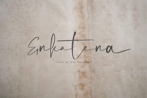 Enkatena: An Elegant Script Font for Digital Branding