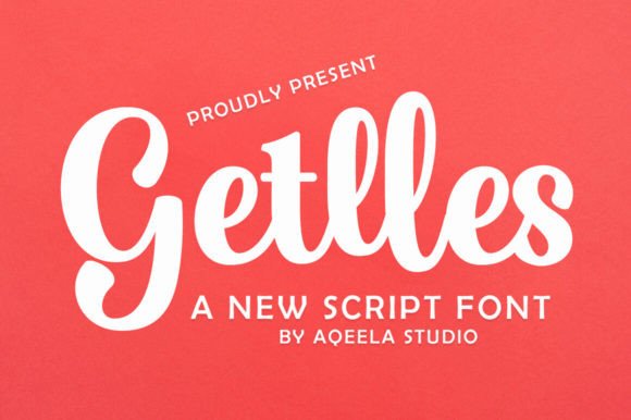 Getlles: A Bold Script Font for Editorial Character