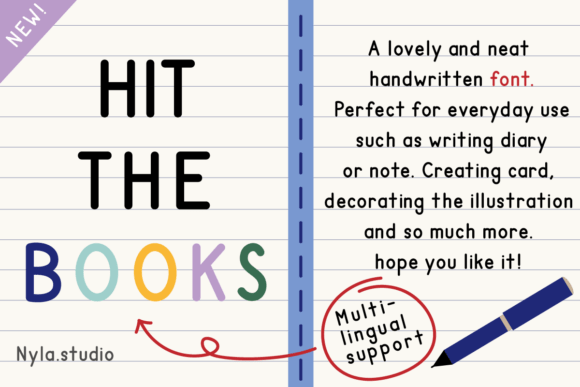 Hit the Books: A Handwritten Font for Professional Branding