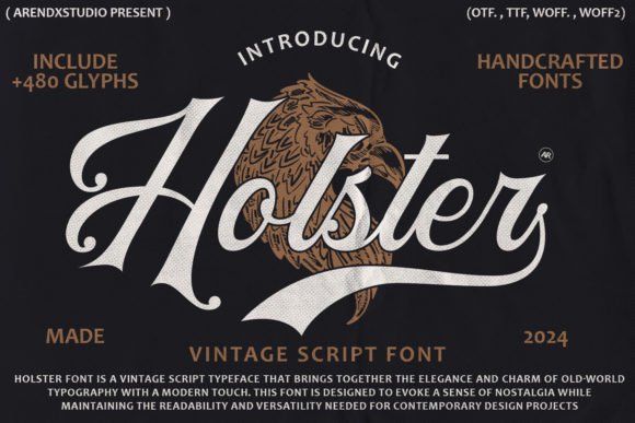Holster: A Vintage Script Font for Modern Web Elegance