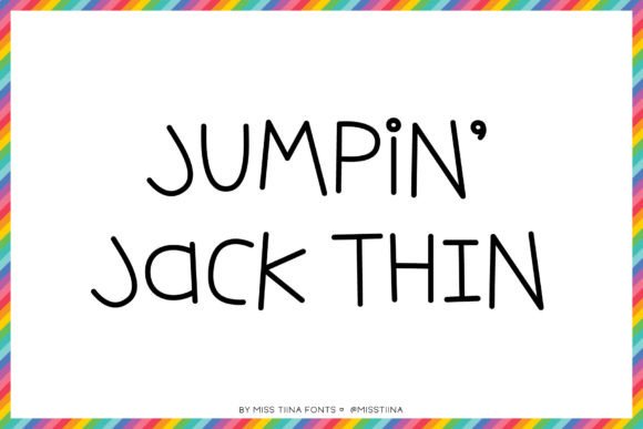 Jumpin Jack Thin: A Versatile Editorial Font