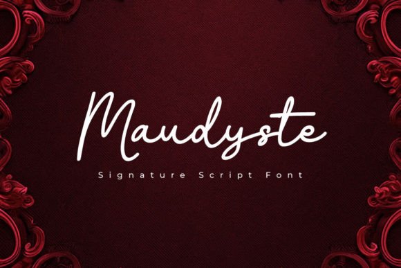 Maudyste: A Signature Script Font for Editorial Storytelling