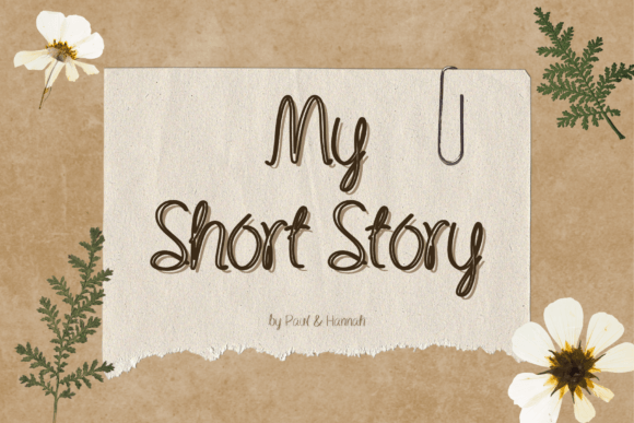 My Short Story: A Handwritten Font for Editorial Personality
