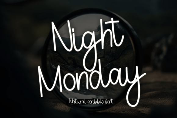 Night Monday: The Script Font for Crafters and Makers