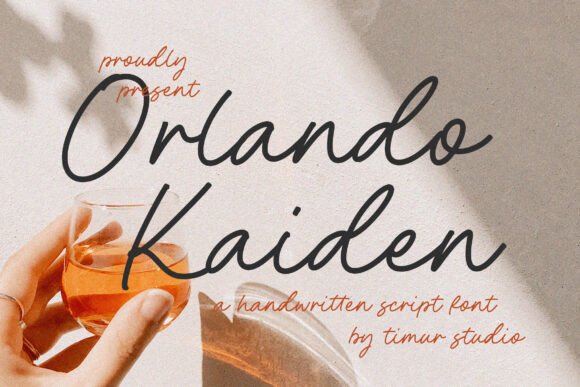 Orlando Kaiden: A Modern Script Font for Real Branding Projects