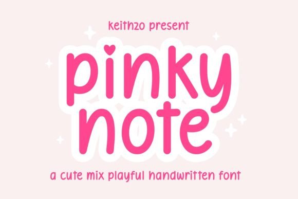 Pinky Note Font: A Whimsical Typeface for Crafters and Sellers