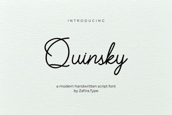 Quinsky: The Signature Script Font for Marketing Impact