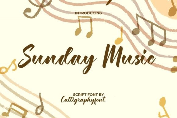 Sunday Music: A Script Font Built for Digital Flow