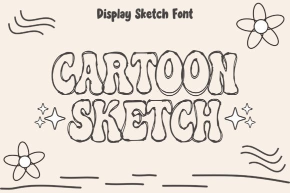 The Cartoon Sketch Font: A Versatile Typeface for Crafters and Product Design