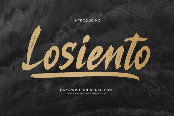 The Losiento Font: A Modern Brush Typeface for Digital Marketing
