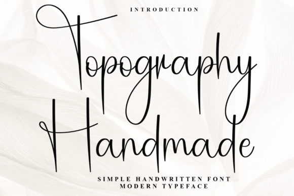Topography Handmade: A Font That Shapes Brand Stories