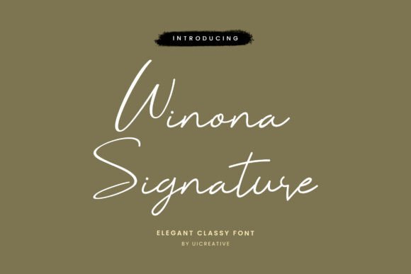 Winona Signature: A Font That Builds Brand Stories